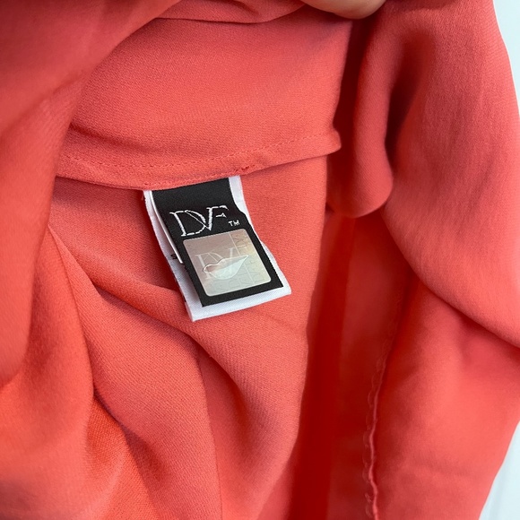 Diane Von Furstenberg Coral Tunic, sz 4 - Picture 9 of 12